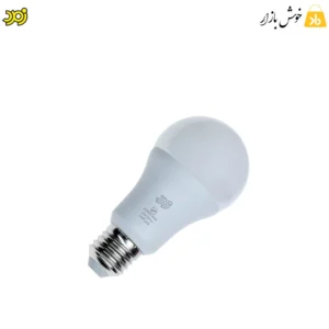 لامپ 12 وات led زمرد حبابی نور سفید یخی