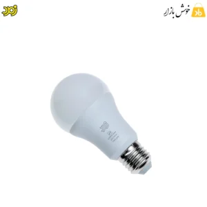 لامپ 12 وات led زمرد حبابی نور سفید یخی