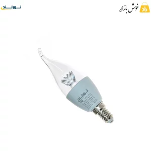 لامپ اشکی 7 وات شفاف نورلند رنگ نور سفید یخی