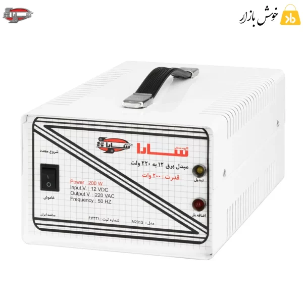 اینورتر برق سارا 200 وات 12 به 220 ولت (اکویی)