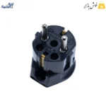دوشاخه برق چپقی ارت دار اخگر الکتریک میله آهنی