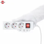 چندراهی برق 3 خانه ارت‌دار پارس شهاب مدل EM-3 با کابل 1.8 متری - تصویر 4