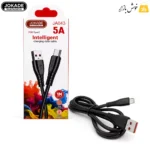 نمای نزدیک کابل تایپ سی جوکید JA043 با سوکت‌های USB-A و Type-C