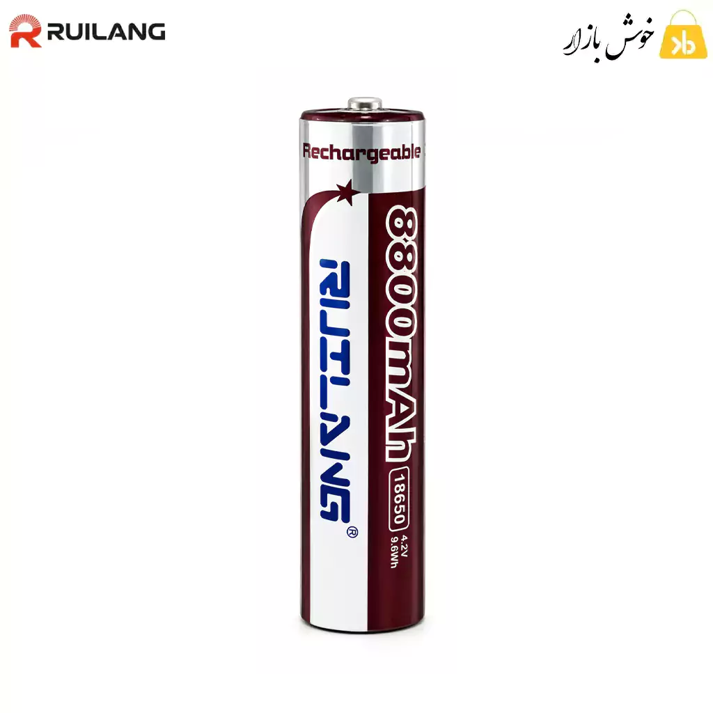 ruilang-18650-8800mah-button-top-battery باتری لیتیوم یون شارژی 18650 رویلانگ RUILANG نوک دار 8800 میلی آمپر