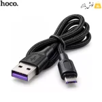 کابل میکرو USB هوکو X70 با روکش بافته شده مشکی