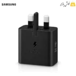 نمای ایستاده شارژر 25 وات سامسونگ EP-T2510 مشکی با سه‌پین انگلیسی
