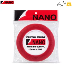 بسته‌بندی چسب دوطرفه شفاف نانو عرض 1 سانتی‌متر و طول 5 متر