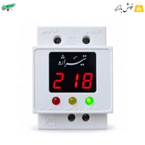 محافظ برق مینیاتوری تیراژه D8008 با نمایشگر 218 و چراغ سبز وضعیت عادی